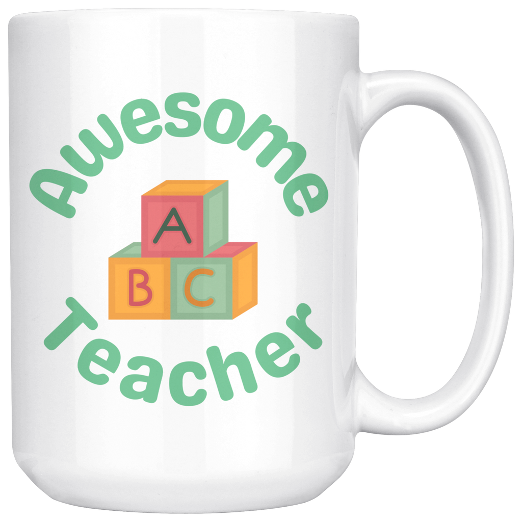 Awesome student and Teacher Daddy & Me Mug Set