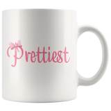 Load image into Gallery viewer, Prettiest with Bow Mom &amp;  Me Mug Set