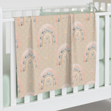 Load image into Gallery viewer, Golden Vintage Rainbow Baby Swaddle Blanket