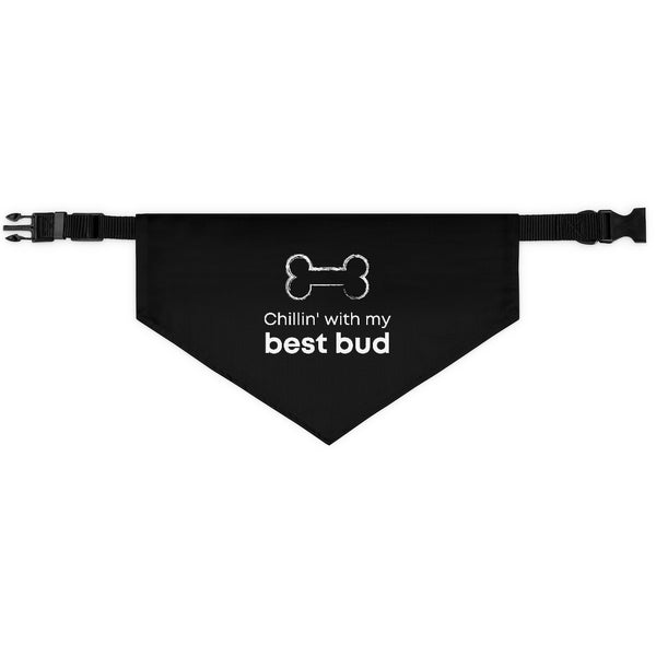 Chillin' With My Best Bud Pet Bandana Collar & T-Shirt Set