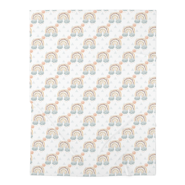 Pretty Vintage Rainbow Baby Swaddle Blanket