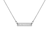 Load image into Gallery viewer, Ms Universe Engraved Silver Bar Chain Necklace