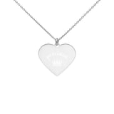 Load image into Gallery viewer, Precious Crown Engraved Silver Heart Necklace