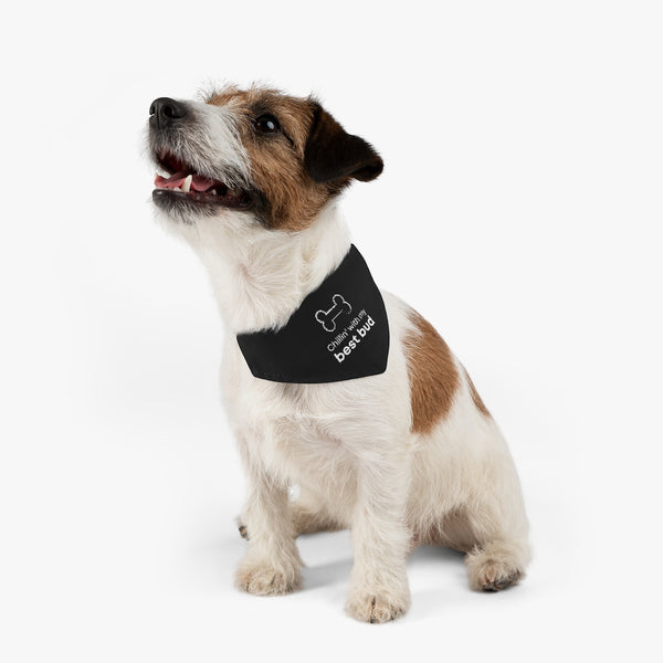 Chillin' With My Best Bud Pet Bandana Collar & T-Shirt Set