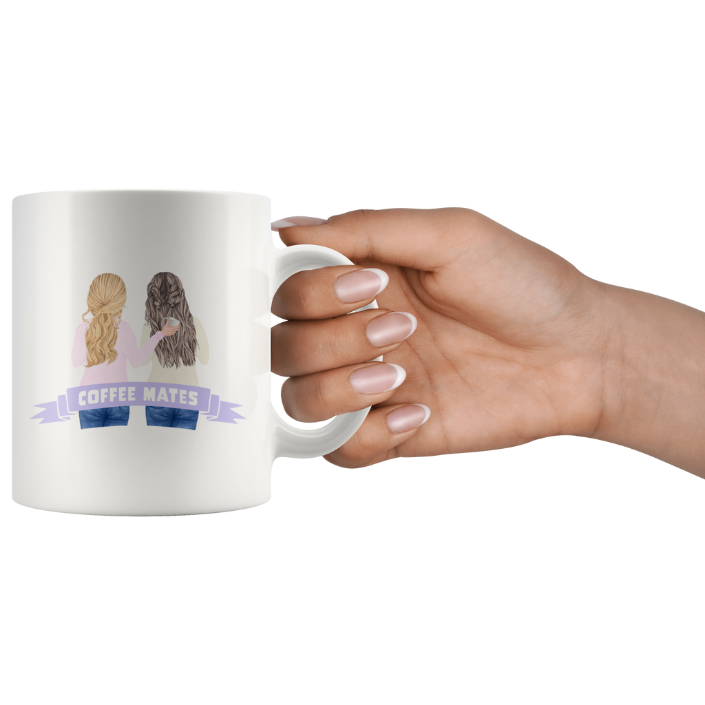 Coffee Mates Beautiful Watercolor Mug Set