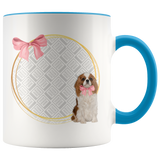 Load image into Gallery viewer, Pink Bow On My Puppy Personalized Mug