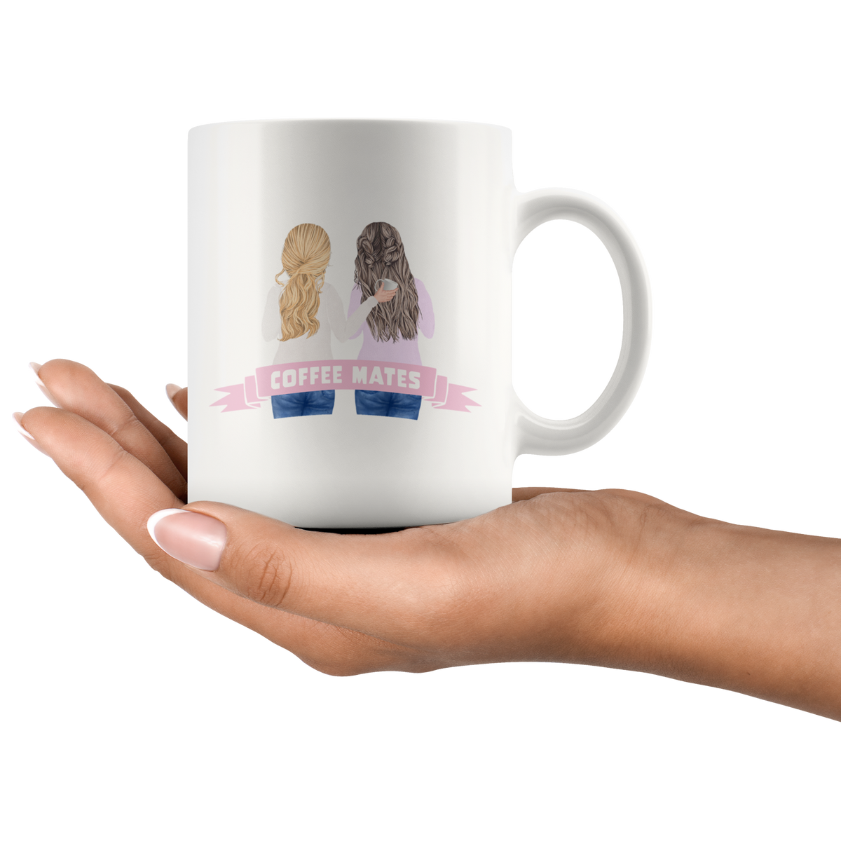 Coffee Mates Beautiful Watercolor Mug Set