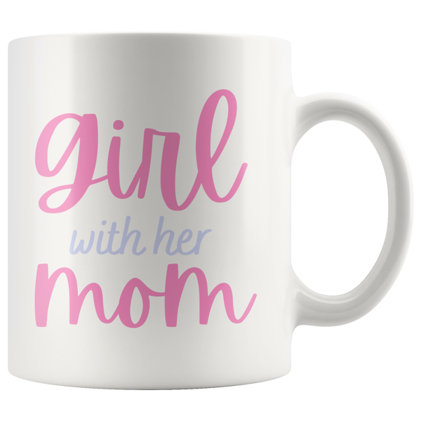 Mommy & Me Cursive Ribbon 11oz+15oz Mug Set