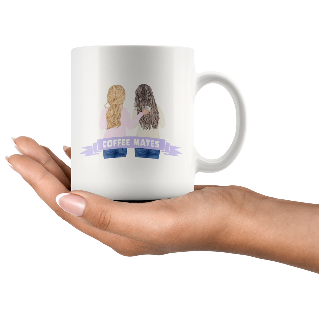 Coffee Mates Beautiful Watercolor Mug Set