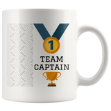 Load image into Gallery viewer, #1 Team Captain with Medal Personalized Mug