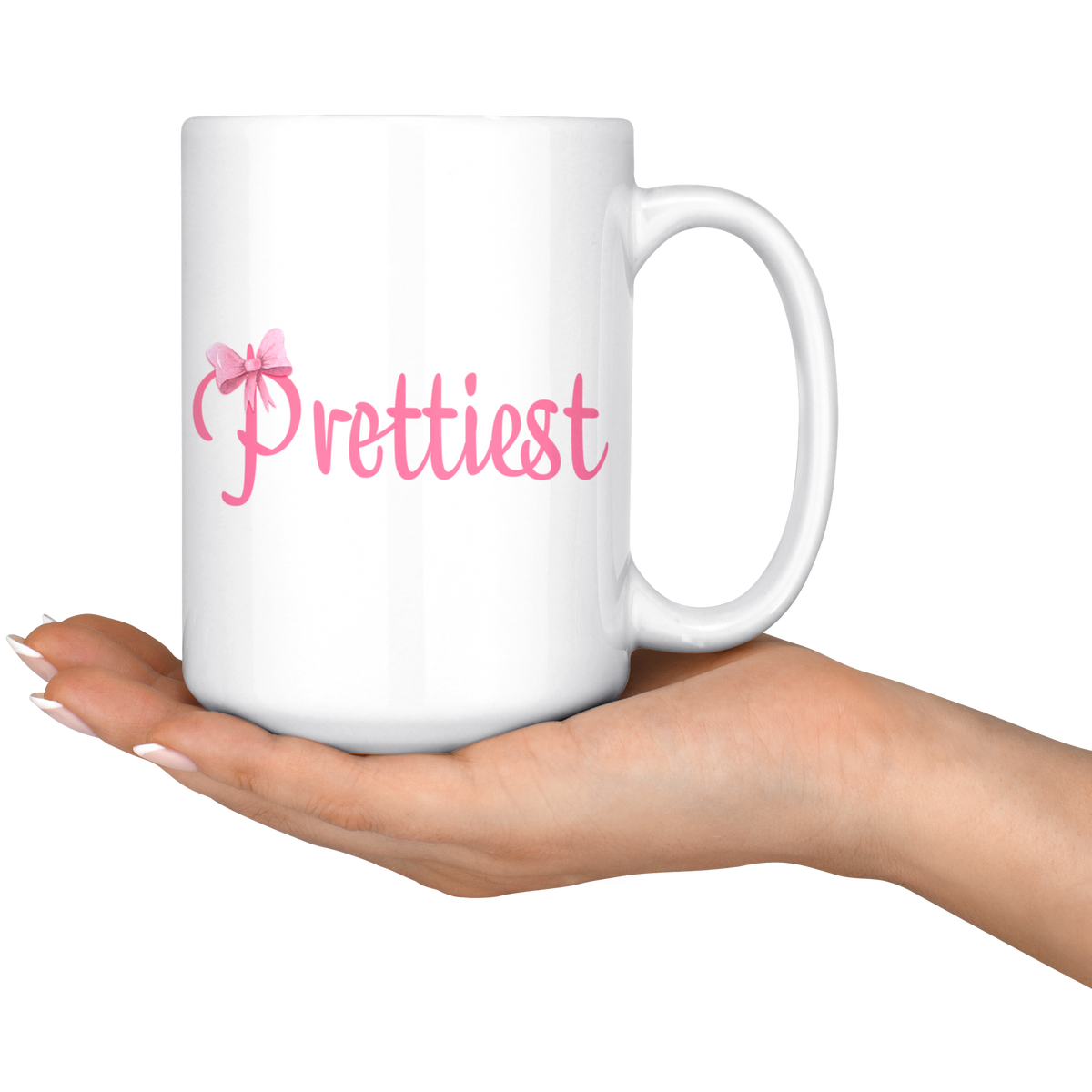 Prettiest with Bow Mom &  Me Mug Set
