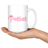 Load image into Gallery viewer, Prettiest with Bow Mom &amp;  Me Mug Set
