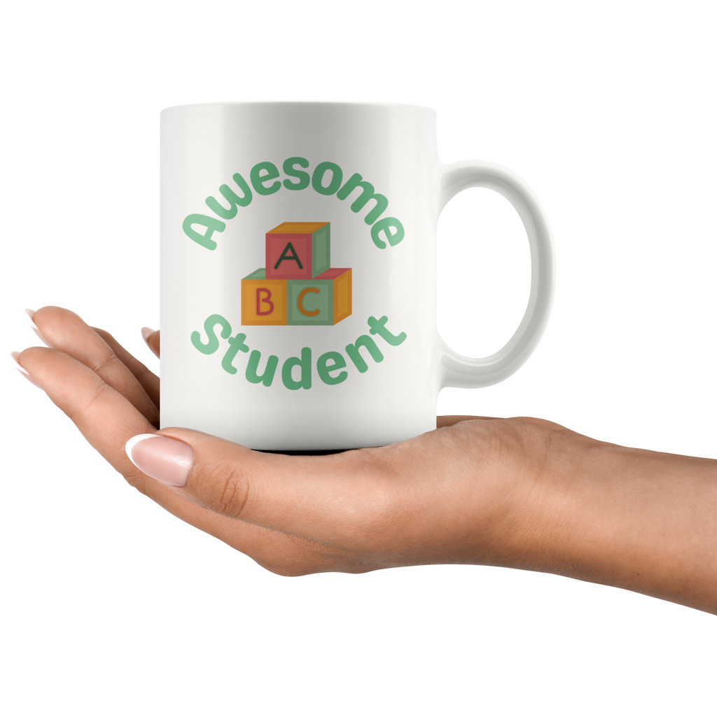 Awesome student and Teacher Daddy & Me Mug Set