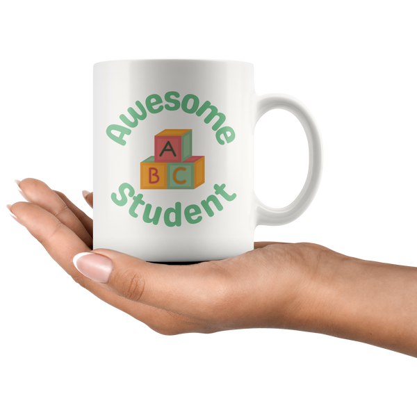 Awesome student and Teacher Daddy & Me Mug Set