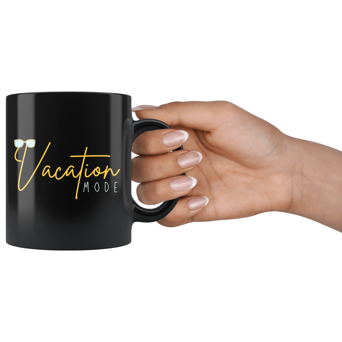 Vacation Mode Cute Sunglasses Matching Mug Set
