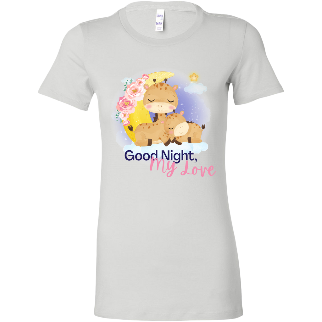 Good Night, Mama Good Night My Love Cute Giraffe Pajama Shirts
