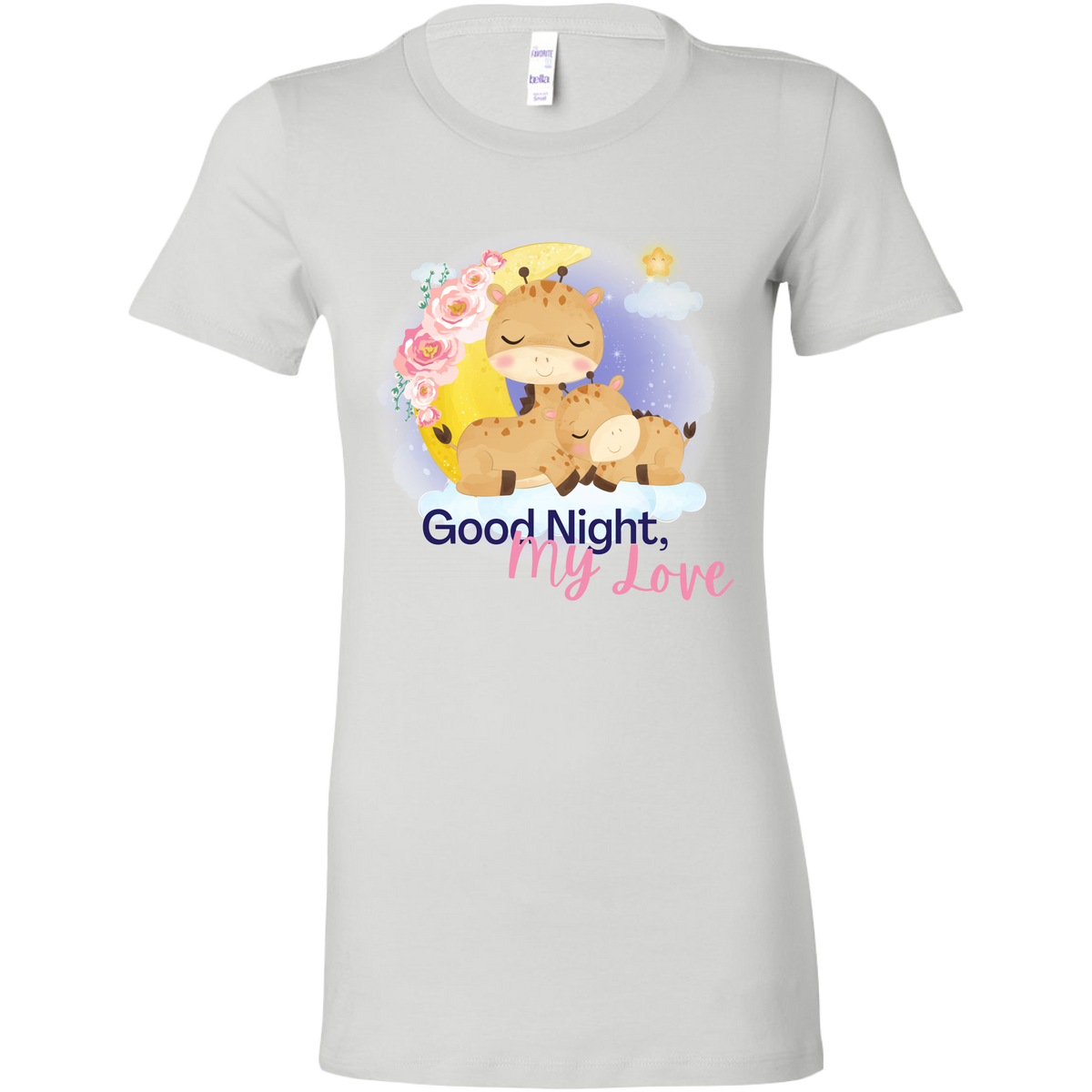 Good Night, Mama Good Night My Love Cute Giraffe Pajama Shirts