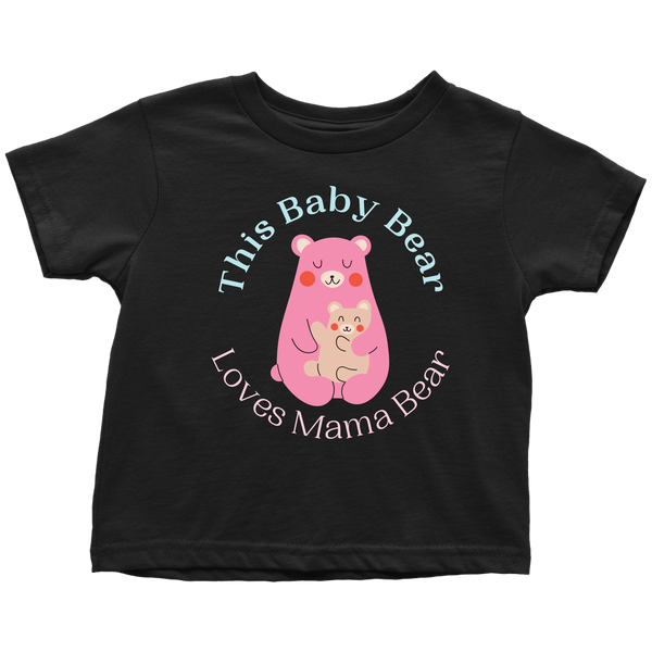 Cuddly Pastel Mommy and Baby Bear Shirt Set