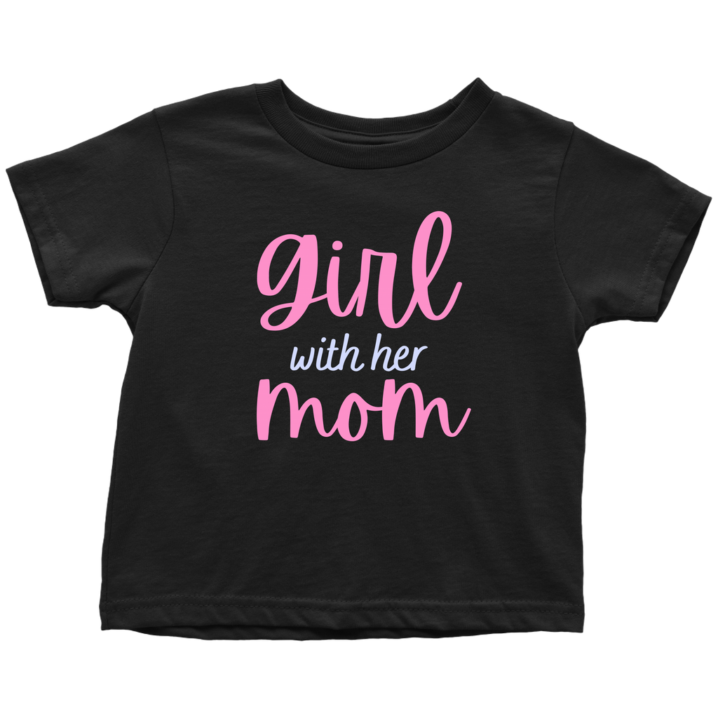 Mommy & Me Cursive Ribbon Shirt Set Combo