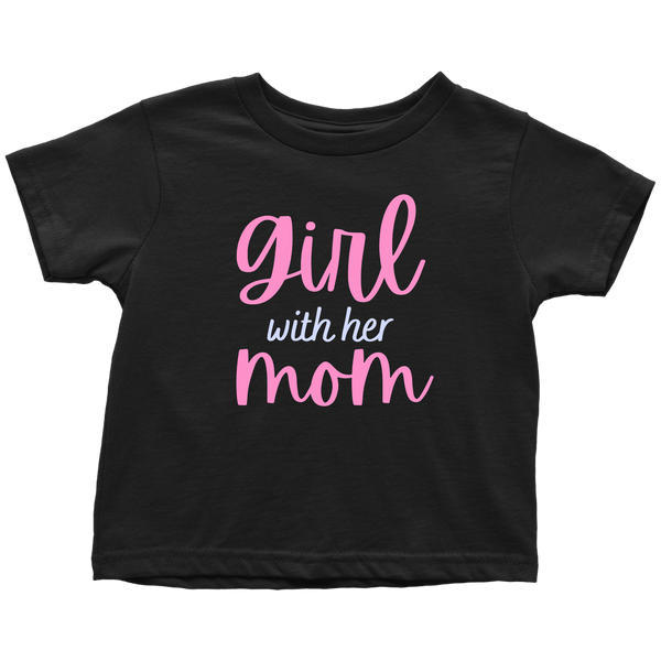 Mommy & Me Cursive Ribbon Shirt Set Combo