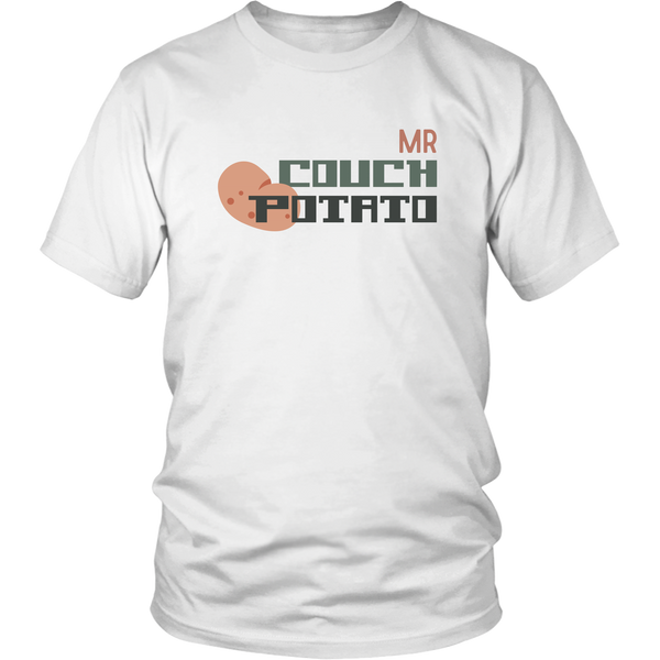 Mr & Ms Couch Potato Couples Shirt Set