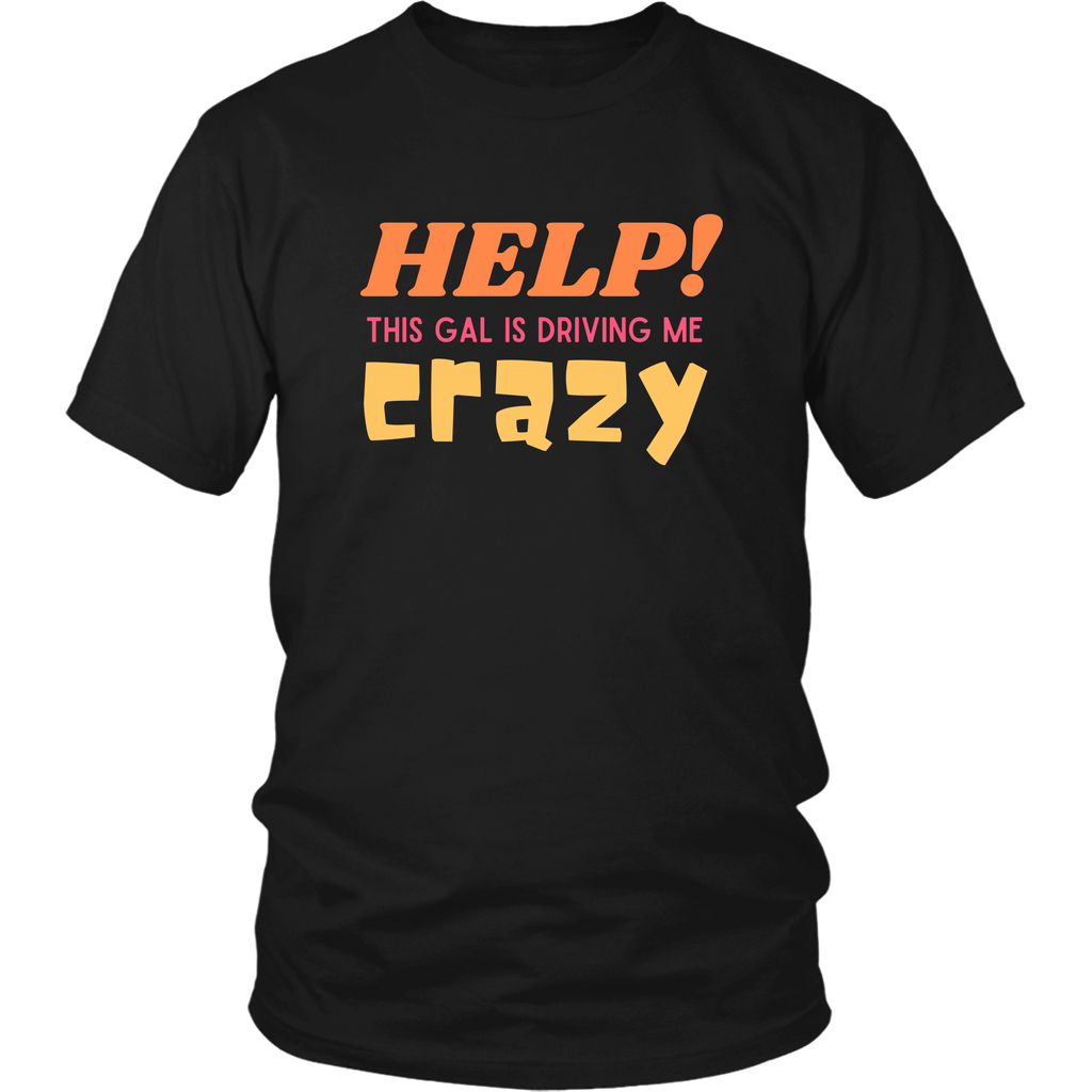 Help Driving Me Crazy Funny Couples T-Shirt Combo Set