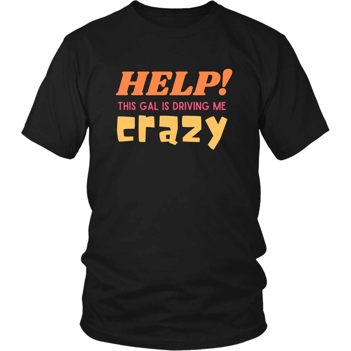 Help Driving Me Crazy Funny Couples T-Shirt Combo Set