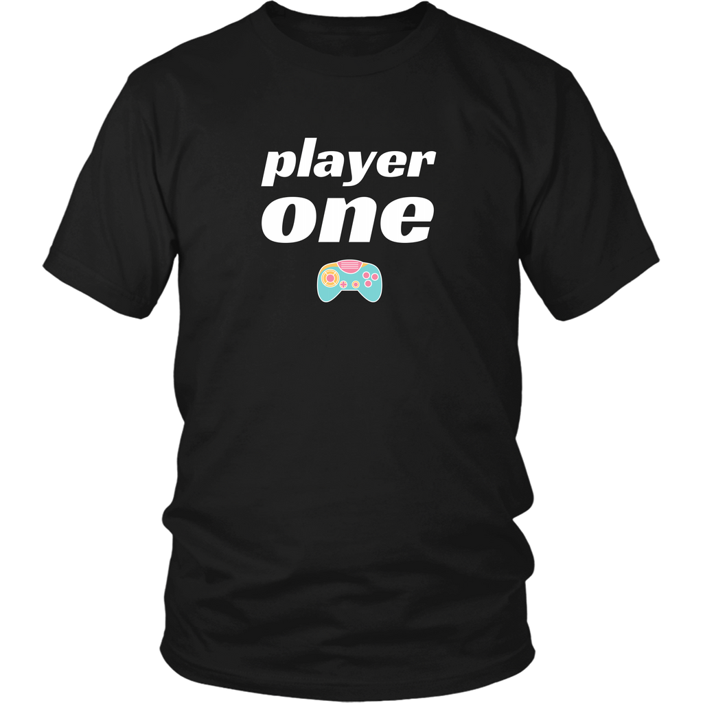 Player One Player Two Gamer Couple T-Shirt Set Combo