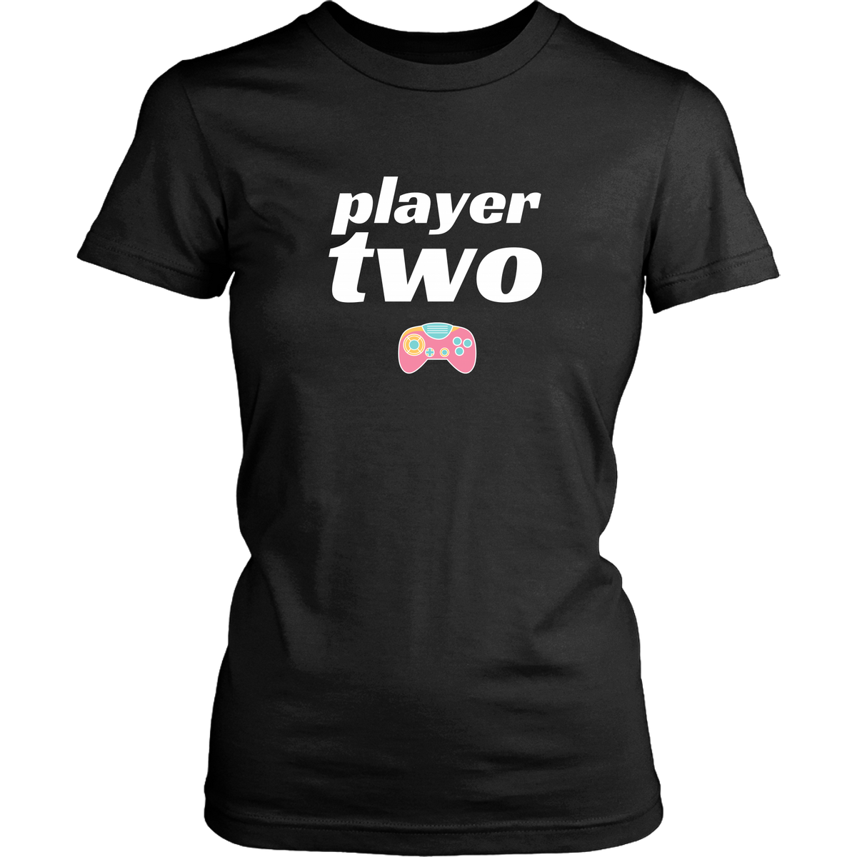 Player One Player Two Gamer Couple T-Shirt Set Combo
