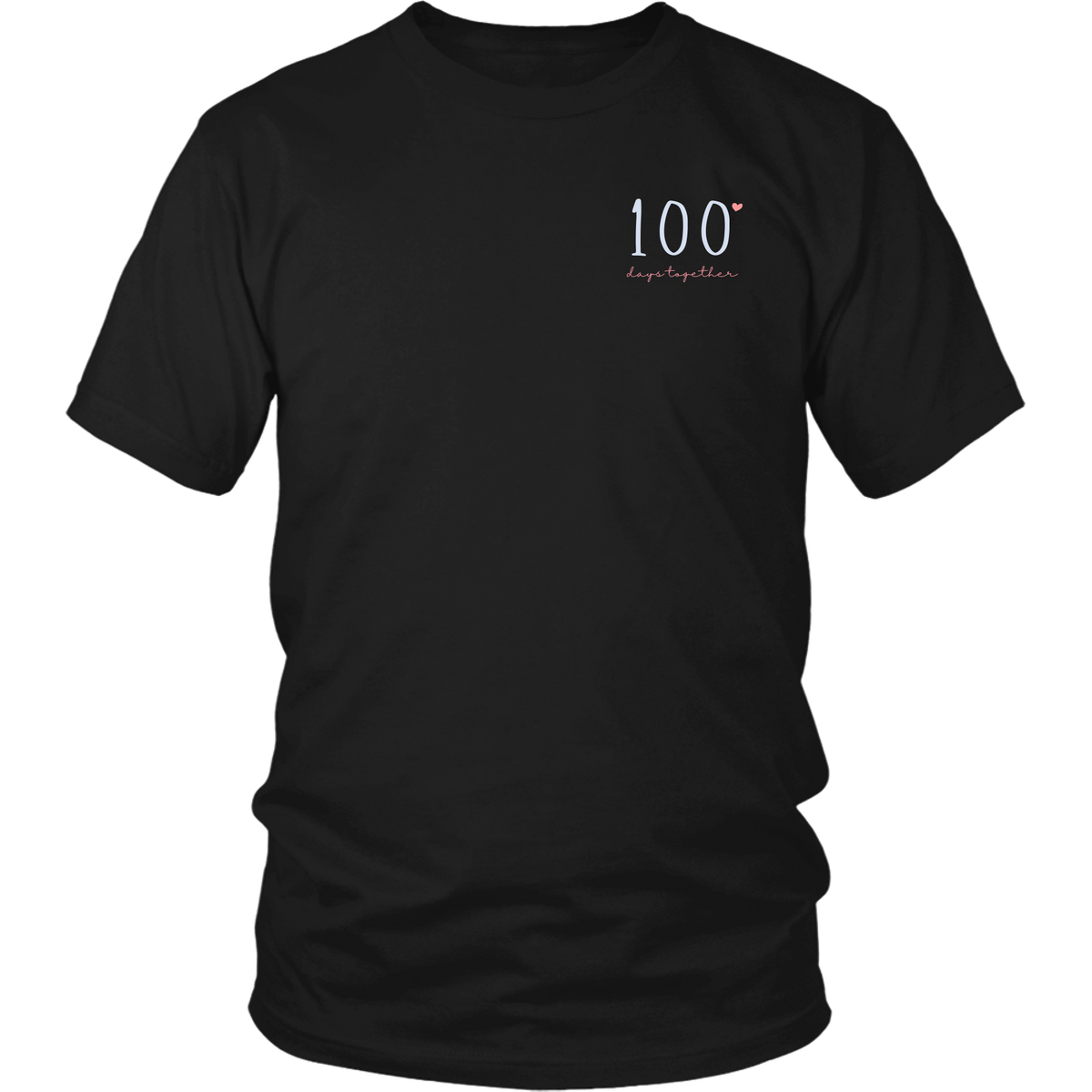 100 Days Together Couples T-Shirt Set