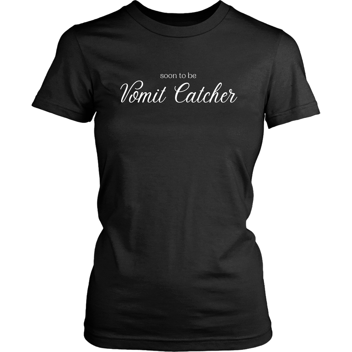 Soon To Be Diaper Man and Vomit Catcher Funny Couples T-Shirt Set