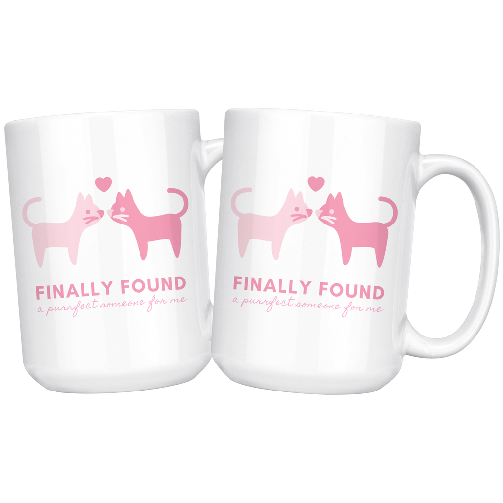 Finally Found the Purrfect Someone For Me Couple Mug