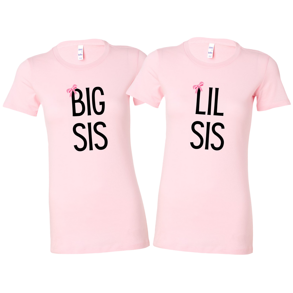 Big Sis Lil Sis Sister Shirt Set