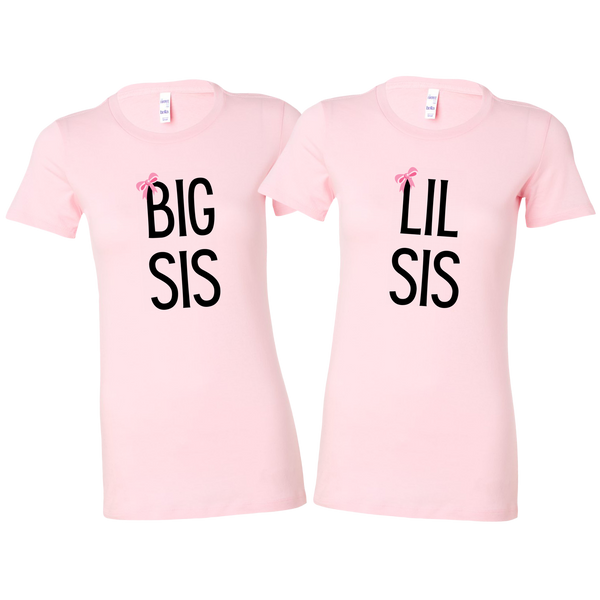 Big Sis Lil Sis Sister Shirt Set