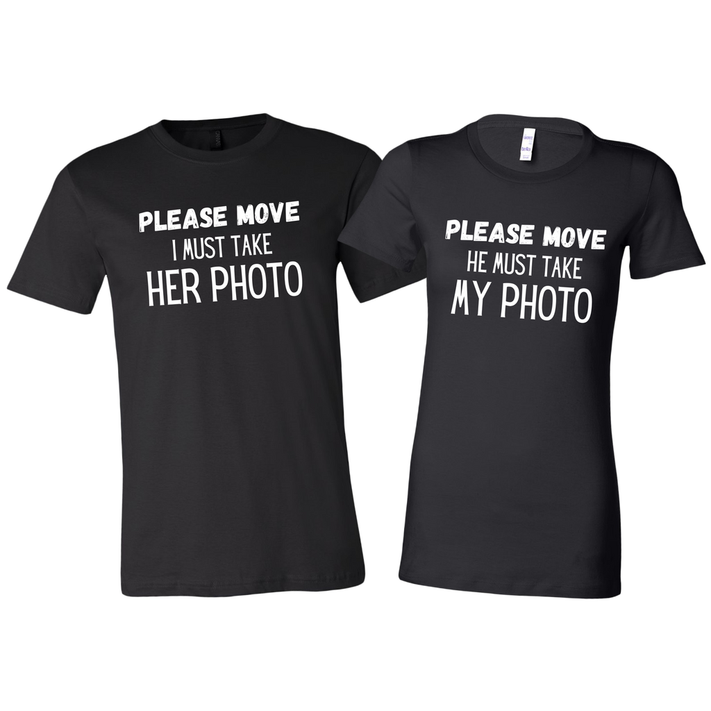 Photo Selfie Taking Couple Funny Couple Shirt Set