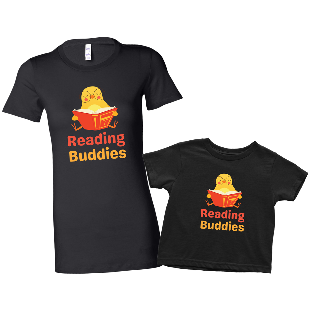 Reading Buddies Cute Bird Mommy & Me Shirt Set Combo