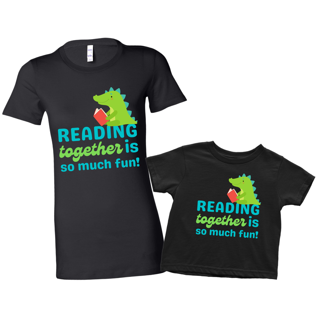 Reading Together is so much Fun! Mommy & Me Shirt Set Combo