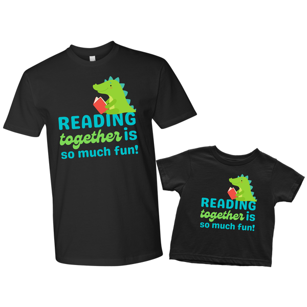 Reading Together is so much Fun! Daddy & Me Shirt Set Combo