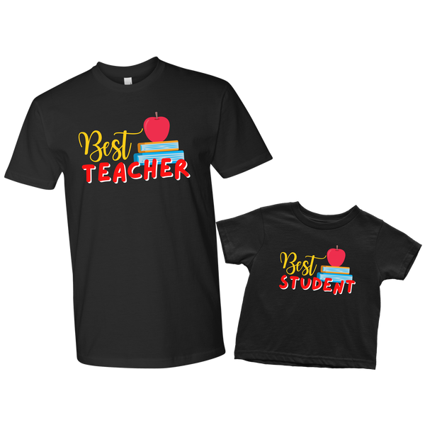 Best Student and Teacher Daddy & Me Shirt Set