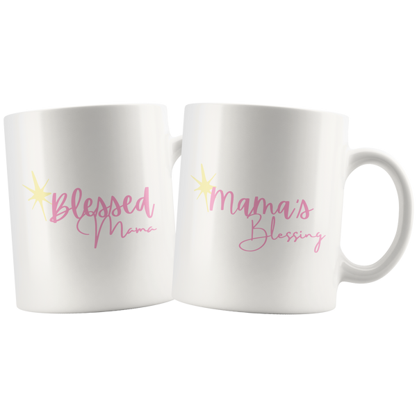 Mama's Blessing and Blessed Mama Cute Mug Combo