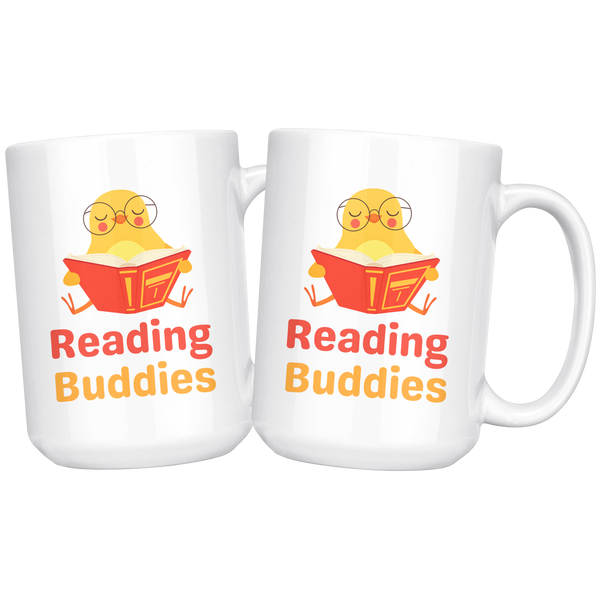 Reading Buddies Cute Bird Mug Set