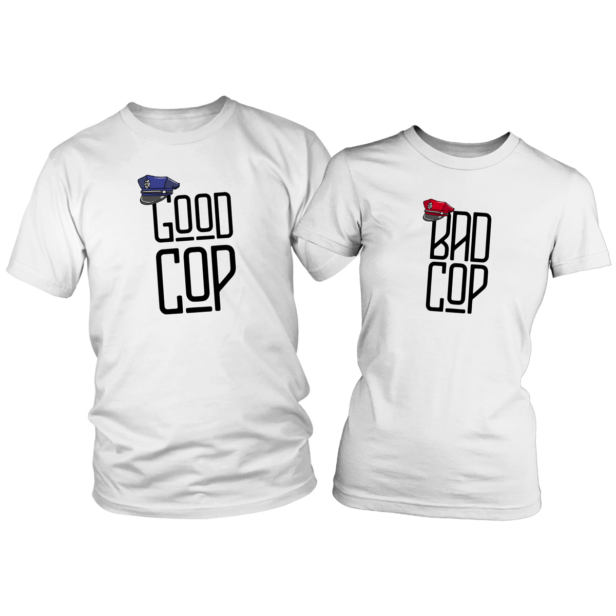 Good Cop ♂ Bad Cop ♀ Couples T-Shirt Set Combo