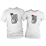 Load image into Gallery viewer, Good Cop ♂ Bad Cop ♀ Couples T-Shirt Set Combo