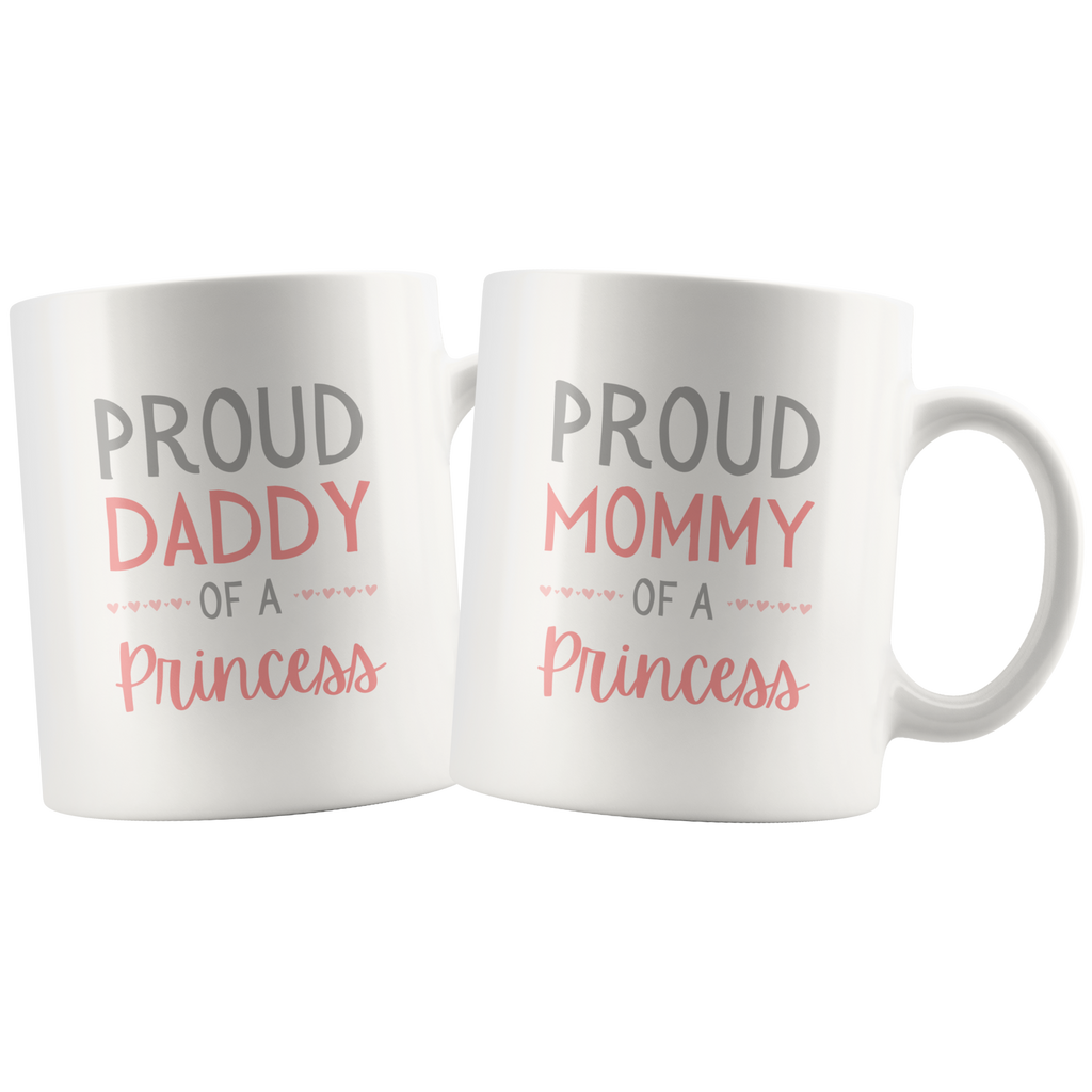 Proud Parents of a Princess Mug Set Combo