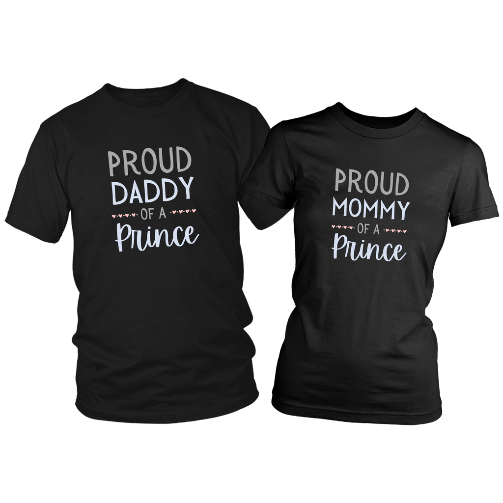 Proud Parents of a Prince Shirt Set Combo