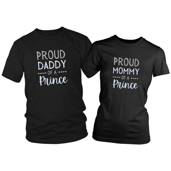 Proud Parents of a Prince Shirt Set Combo
