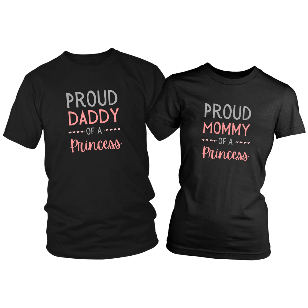 Proud Parents of a Princess Shirt Set Combo