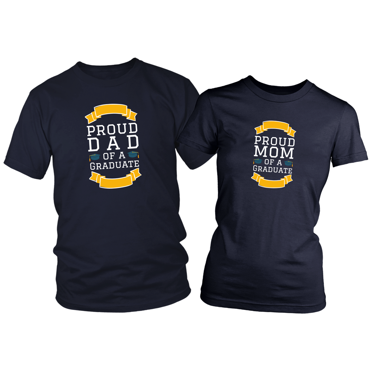 Proud Mom & Dad of a Graduate Shirt Set Combo