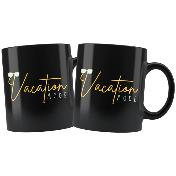 Vacation Mode Cute Sunglasses Matching Mug Set