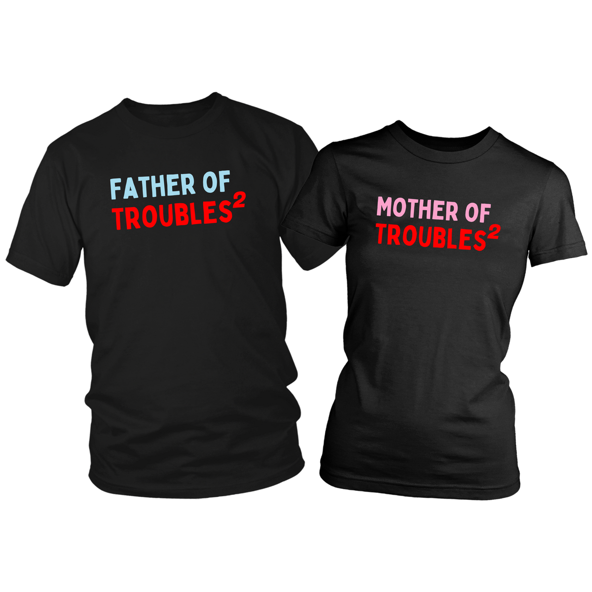 Double Trouble Twin Siblings Parents T-Shirt Set Main image